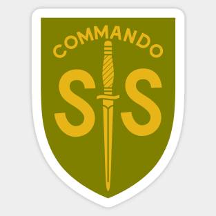 WW2 British Army No2 Commando SAS Badge Sticker